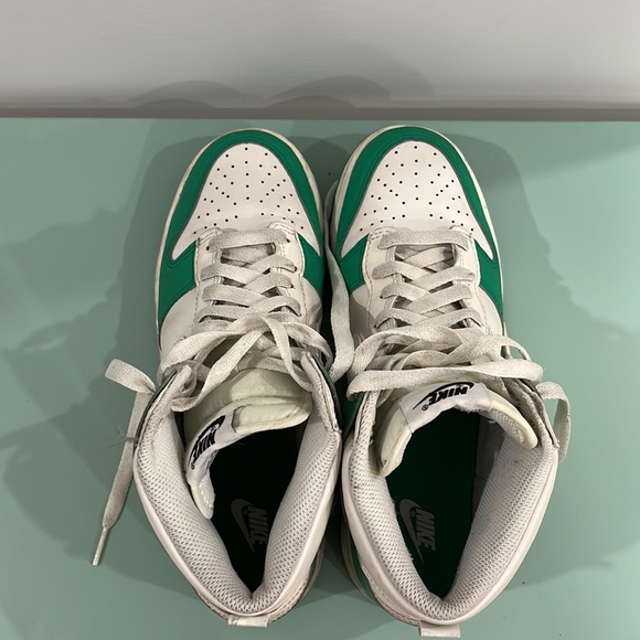 Nike Dunk High White/Green - Picture 6 of 8